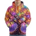 PAGYMO Graphic Hoodies for Men Funny Novelty Pullover Hooded Sweatshirt
