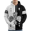 PAGYMO Graphic Hoodies for Men Funny Novelty Pullover Hooded Sweatshirt