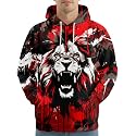 PAGYMO Graphic Hoodies for Men Funny Novelty Pullover Hooded Sweatshirt