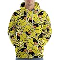 PAGYMO Graphic Hoodies for Men Funny Novelty Pullover Hooded Sweatshirt