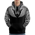 PAGYMO Graphic Hoodies for Men Funny Novelty Pullover Hooded Sweatshirt