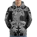 PAGYMO Graphic Hoodies for Men Funny Novelty Pullover Hooded Sweatshirt