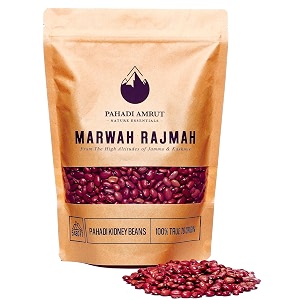 pahadi amrut marwah rajmah 900gms  authentic organic red kidney beans  grown at 5480 ft  natural amp ecofriendly packaging  limited produce