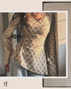 Pahirava Casual Printed Women Beige Top