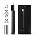 Painless Nose and Ear Hair Trimmer Clippers Shaver, Painless Ear Nose Hair Trimmer for Men and Women, Waterproof and Battery-Operated Shaver, Black