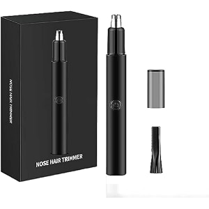 painless nose hair trimmer ear and nose hair trimmer for men women cordless waterproof nose hair remover grey
