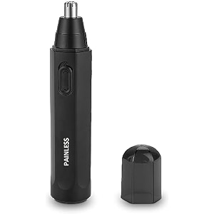 painless nose hair trimmer ear and nose hair trimmer for men women cordless waterproof nose hair remover black