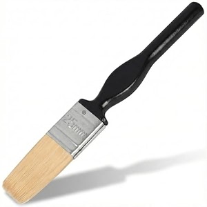 paint brush with black handle natural bristle 25mm width professional quality for wall oil canvas enamel and water-based painting