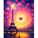 Paint by Numbers DIY Acrylic Painting Kit for Kids & Adults Beginner – 16" Wx20 L The Dream Eiffel Tower Pattern