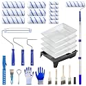 Paint Roller Kit for DIY Home Painting, Paint Roller for Garage Painting