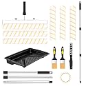 Paint Roller Kit, Rocfinity Large Paint Roller with 6ft Extension Pole