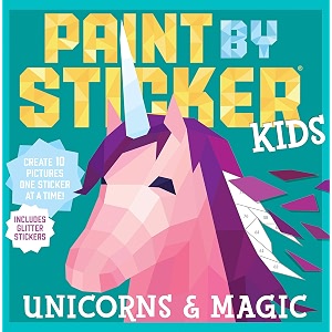 paint by sticker kids unicorn magic