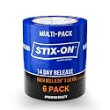 Painter’s Tape–1in / 0.94-inch x 60 yds Masking Tape Rolls–Paint Tape for Wall, Trim, Glass, Metal–Fine Line Tape for Precise Lines, Edges–Residue-Free Blue Painters Tape–Pack of 6 Rolls