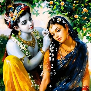 paintwaint krishna amp radha paint by number kit for adults amp kids  35 x 40 cm diy painting set with numbered canvas colors palette amp brushes  easy for beginners 16 colors mdf frame pw13