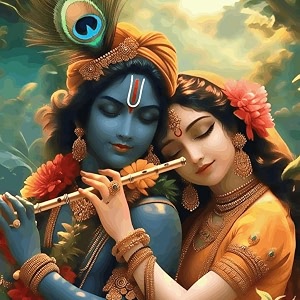 paintwaint krishna amp radha paint by number kit for adults amp kids  35 x 40 cm diy painting set with numbered canvas colors palette amp brushes  easy for beginners 16 colors canvas roll pw6