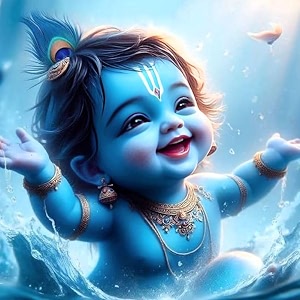 paintwaint laughter - baby krishna paint by number kit for adults amp kids  35 x 40 cm diy painting set with  diy painting  numbered canvas colors palette amp brushes  easy for beginners 16 colors canvas board pw26