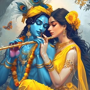 paintwaint krishna amp radha paint by number kit for adults amp kids  35 x 40 cm diy painting set with numbered canvas colors palette amp brushes  easy for beginners 16 colors canvas board pw23