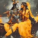 PaintWaint Krishna &amp; Radha Paint by Number Kit for Adults &amp; Kids | 35 x 40 cm DIY Painting Set with Numbered Canvas, Colors Palette &amp; Brushes | Easy for Beginners 16 Colors (MDF Frame, PW16)