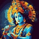 PaintWaint Krishna &amp; Radha Paint by Number Kit for Adults &amp; Kids | 35 x 40 cm DIY Painting Set with Numbered Canvas, Colors Palette &amp; Brushes | Easy for Beginners 16 Colors (Canvas Board, PW1)