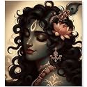 PaintWaint Krishna &amp; Radha Paint by Number Kit for Adults &amp; Kids | 35 x 40 cm DIY Painting Set with Numbered Canvas, Colors Palette &amp; Brushes | Easy for Beginners 16 Colors (MDF Frame, PW14)