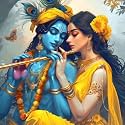 PaintWaint Krishna &amp; Radha Paint by Number Kit for Adults &amp; Kids | 35 x 40 cm DIY Painting Set with Numbered Canvas, Colors Palette &amp; Brushes | Easy for Beginners 16 Colors (Canvas Board, PW23)