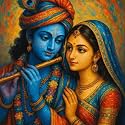 PaintWaint Krishna &amp; Radha Paint by Number Kit for Adults &amp; Kids | 35 x 40 cm DIY Painting Set with Numbered Canvas, Colors Palette &amp; Brushes | Easy for Beginners 16 Colors (MDF Frame, PW11)