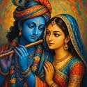 PaintWaint Krishna &amp; Radha Paint by Number Kit for Adults &amp; Kids | 35 x 40 cm DIY Painting Set with Numbered Canvas, Colors Palette &amp; Brushes | Easy for Beginners 16 Colors (Canvas Board, PW11)