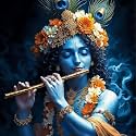 PaintWaint Krishna &amp; Radha Paint by Number Kit for Adults &amp; Kids | 35 x 40 cm DIY Painting Set with Numbered Canvas, Colors Palette &amp; Brushes | Easy for Beginners 16 Colors (Canvas Roll, PW8)