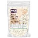 Paiya Organics 100gm White Sesame Seeds Raw & Dehulled Safed til -Nutrient-Rich Superfood for Cooking & Health
