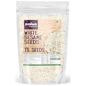paiya organics 900gm white sesame seeds raw amp dehulled for eating safed til seeds