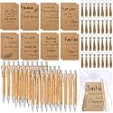 Pajean 128 Pcs Bible Inspirational Gift Bulk Notebooks Pens Bags