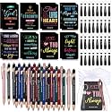 Pajean 128 Pcs Inspirational Christian Gifts Bulk Religious Notebooks Journal Ballpoint Pens Bible Keychains Organza Bags for Sunday School Church Members Teachers Employee Favors Supplies