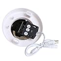 PAL System 3.6mm Lens 600TVL Smoke Detector Appearance Hidden CCTV Security Camera - White