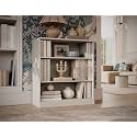 Palace Imports 3 Shelf Solid Wood Bookcase - 36" Short Storage Cabinet 32" Wide - Off White, Wooden Open Book Shelf w/Adjustable Shelves, 100% Eco-Friendly Wood, Modular Bookcase Units