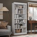 Palace Imports Solid Wood Bookcase - Stackable Modular 6 Tier Bookshelf - 71.5" Tall x 32" Wide - White Book Shelf, Open Display Shelf for Living Room, Office, 100% Eco-Friendly Wood, Made in Brazil