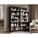 Palace Imports Solid Wood Bookcase - 64" Wide Wooden Bookshelf - 12-Shelf Black Bookcase, Modular Cabinets with Adjustable Shelves - 71.5" Tall Bookcases for Living Room - 100% Eco-Friendly Wood