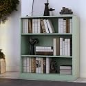 Palace Imports Solid Wood Bookshelf - 32” W x 36" H - 3 Shelf Bookcase - Sage, Short Bookcase with Adjustable Shelves for Living Room Display Furniture, 100% Eco-Friendly Wood, Modular Cabinets