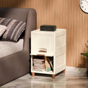 PALAK 2 Layer Foldable Cabinet Plastic Cupboard