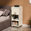 PALAK 3 Layer Foldable Cabinet Plastic Cupboard