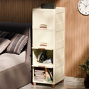 PALAK 4 Layer Foldable Cabinet Plastic Cupboard