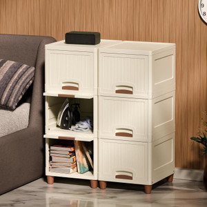 PALAK 6 Layer Foldable Cabinet Plastic Cupboard