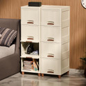 PALAK 8 Layer Foldable Cabinet Plastic Cupboard