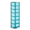 PALAK Drawer Multipurpose Drawer Plastic Modular Chest Storage Organizer Home, Office, Parlor, School, Doctors, Home &amp; Kids (7XL, BLUE)