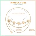 PALAY® 2pcs Pearl Waist Chain for Women Stylish Saree Gold Plated Belly Chain 2-Layered Ladies Body Hip Chain for the Waist Bikini Jewelry - 26-42in