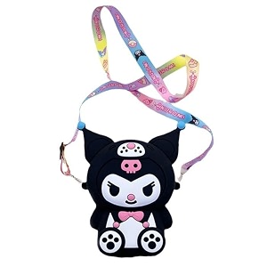 palaykuromi purse for girls kawaii small bag for girls silicone girl purse mini bag cartoon cute bags for girl daily casual coin purse phone pouch fashion sling bag for kids 433  59  157 inch