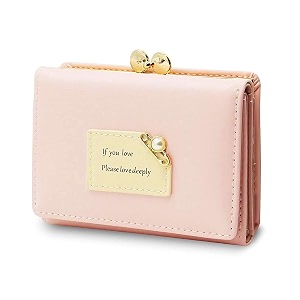 palay wallet for women pu leather multiple card slots small pink