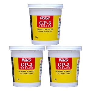 palco gp-3 grease 1kg pack of 3 general multipurpose water resistant amp chassis bearing calcium base grease for car machinery industrial agricultural bike chain lube nlgi-3 long lasting lubricant