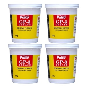 palco gp-3 grease 1kg pack of 4 general multipurpose water resistant amp chassis bearing calcium base grease for car machinery industrial agricultural bike chain lube nlgi-3 long lasting lubricant