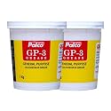 PALCO GP-3 Grease 1KG (Pack of 2) General Multipurpose Water Resistant &amp; Chassis Bearing Calcium Base Grease for Car Machinery Industrial Agricultural Bike Chain Lube NLGI-3 Long Lasting Lubricant