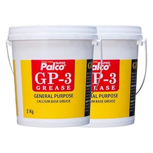 palco gp-3 grease 2kg pack of 2 general multipurpose water resistant amp chassis bearing calcium base grease for car machinery industrial agricultural bike chain lube nlgi-3 long lasting lubricant